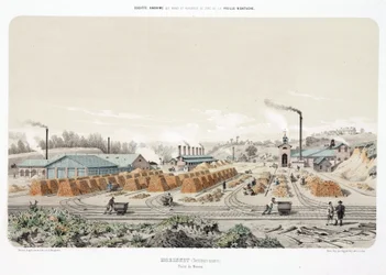 Exploitation minière, minerais métalliques (Minerai de zinc, Moresnet neutre)