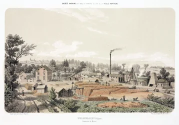 Mines, minerais métalliques, extraction de minerai de zinc, Welkenraedt, Belgique
