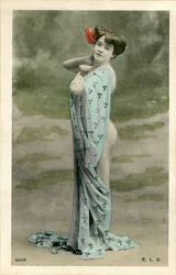 Femme nue, vers début 1900 (carte postale)