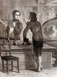 Nicéphore Niépce, encore inconnu et pauvre, dans la boutique d