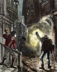Des veilleurs de nuit surveillent les rues de Paris au Moyen Âge et à la Renaissance