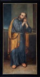 Église paroissiale (Parochiekerk Sint-Pieter). Peinture. Saint Pierre.