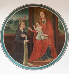 Église paroissiale (Sint-Denijs-Boekel, parochiekerk Sint-Denijs). Aile nord. Une peinture murale.