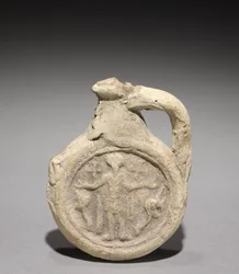Flacon de pèlerin avec Saint Ménas, 500-700