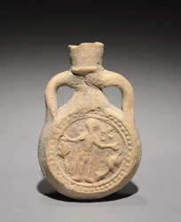 Flacon de Pèlerin avec Saint Ménas, 500-700