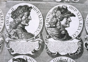 Portraits de Fruela II et Alphonse IV