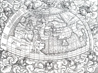 Carte du monde connu de Ptolémée d