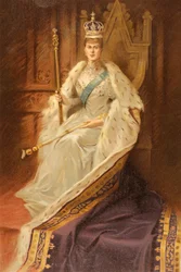 La reine Mary, épouse du roi George V, l