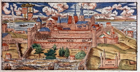 Buda renforcée (Hongrie), c. 1550 (gravure)