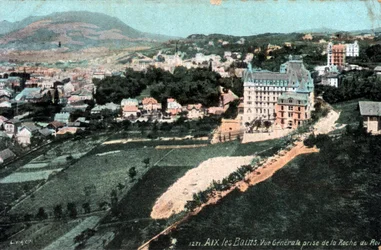 Rhône-Alpes, Savoie (73), Aix-les-Bains : vue générale prise de la Roche du Roi