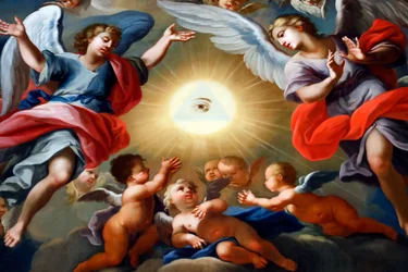 Église Saint-Nicolas de Véroce. Peinture. France (photo)
