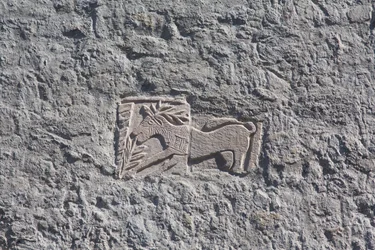 Dôme de Saint Mauro, église, bas-relief, Maniago, Frioul, Italie