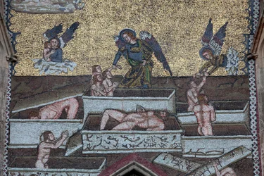 Cathédrale Saint-Guy : Mosaïques du Jugement Dernier, Prague, République Tchèque