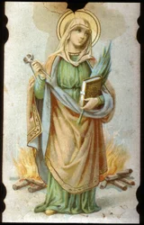 Sainte Apolline, Carton chromolithographique