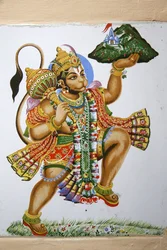 Temple hindou Shree, Leicester. Hanuman, Royaume-Uni