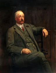 Sir Frederick Harrison, directeur général de la compagnie des chemins de fer britanniques de Londres et du Nord-Ouest, début du 20ème siècle