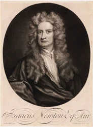 Sir Isaac Newton, mathématicien et physicien anglais