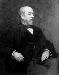 Sir John Pender, pionnier anglais de la télégraphie sous-marine, vers 1880