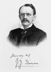 Sir Joseph J Thomson, vers 1900