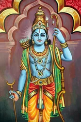 Temple hindou Sri Vadapathira Kaliamman. Avatar de Vishnu. Seigneur Rama 7e incarnation. Singapour