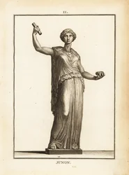 Statue de la déesse romaine Junon, reine des dieux