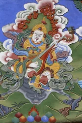 Temple des Mille Bouddhas. Congrégation Dashang Kagyu Ling. Gardien du temple, La Boulaye, France