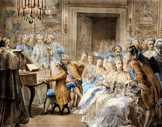 Le compositeur autrichien Wolfgang Amadeus Mozart (1756-1791) à l