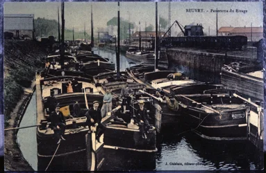 Le canal de Beuvry, vers 1910
