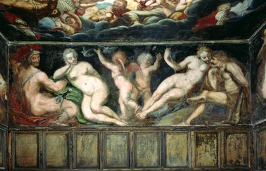 La frise dans la salle Elysium