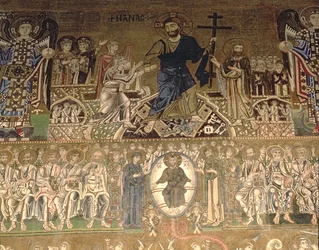 Le Jugement Dernier, détail du Christ jugeant