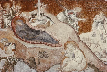 La Nativité, du Monastère de Chora, Byzantin, vers 14ème siècle