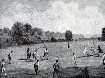 Le Royal Academy Club jouant au cricket