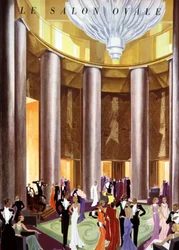 Le salon ovale du paquebot Atlantique