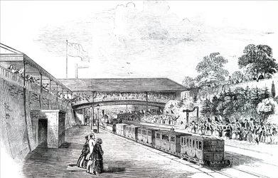 Le train royal quittant Cheltenham