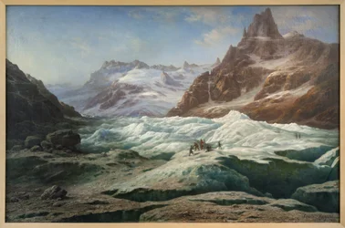 La mer de glace, peinture à l