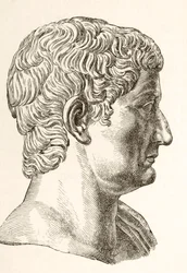 Tibère César Auguste (42 av. J.-C. - 37 apr. J.-C.), deuxième empereur romain, né Tibère Claude Néron, de 