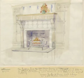 Tittensor - Cheminée de la Maison Seigneuriale