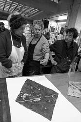 Todd Narbey, peintre néo-zélandais, Annie-Paule Thorel, peintre française, Nicolas du Mesnil du Buisson, co-fondateur de l