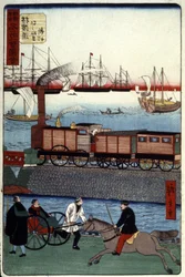 Trafic dans un port japonais