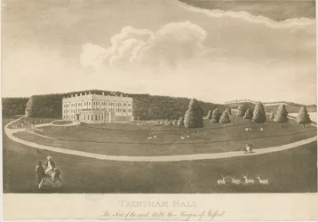 Trentham Hall : gravure à l