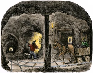 Tunnel dans une mine en Californie