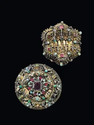 Deux rosettes de poitrine, Nagyszeben, vers 1675-1700