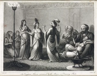 Un harem égyptien, animé par les danseuses et les almées