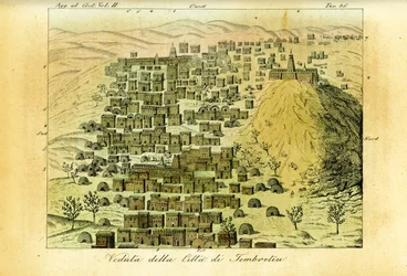 Vue de la ville de Tombouctou, Mali