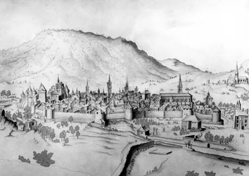 Vue de la ville de Chambéry en Savoie