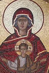 Vierge et enfant mosaïque, 20150511, Chypre