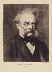 Werner von Siemens, ingénieur électricien et inventeur allemand, c 1880
