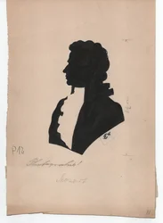 Wolfgang Amadeus Mozart (1756-1791) (vers 1850, silhouette)