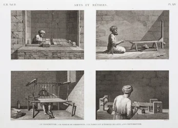 Laine & Drap, Tissage, Égypte, vers 1798