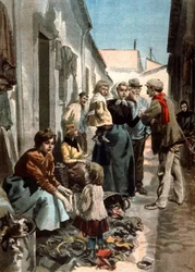 Chiffonniers à Paris, c. 1900 (illustration)